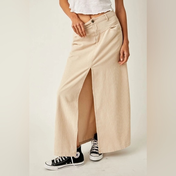 Free People Dresses & Skirts - Free People Come As You Are Cord Maxi Skirt
